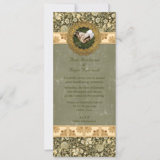 Handfasting Einladung (Vorderseite)