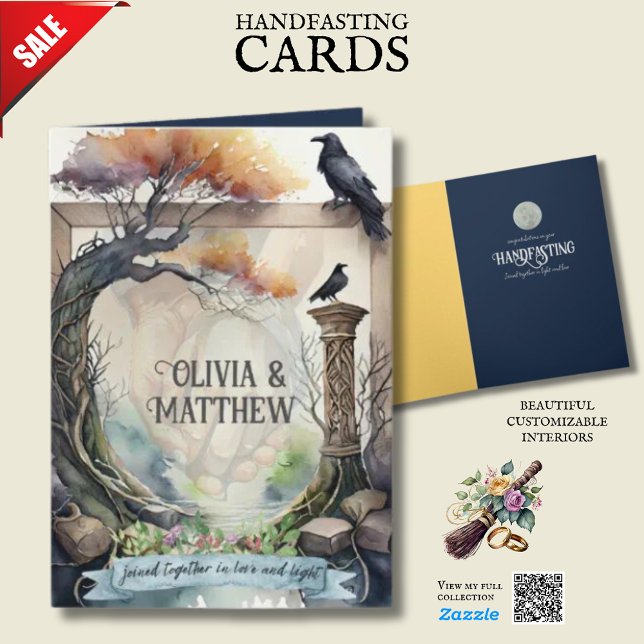 HANDFASTING KARTE PERSONALISIERTEN BAURAVENS 🌿 (Von Creator hochgeladen)