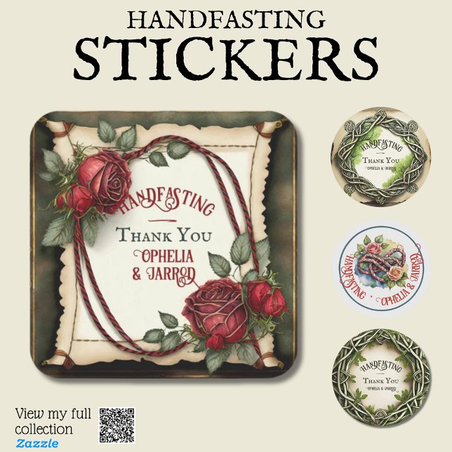HANDFASTING STICKERS FOR FAVORS ENVELOPES CORD (Von Creator hochgeladen)