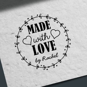 Handgearbeitete Liebe Gummistempel