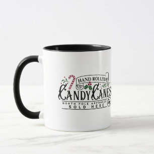 Handgedrehte Candy Canes Tasse