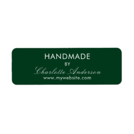 Handgefertigt aus dem Namen smaragdgrün weiß