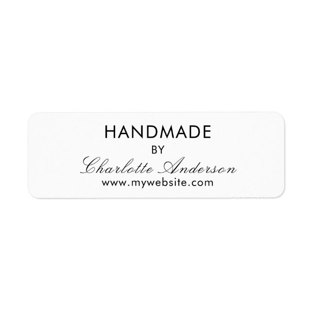 Handgefertigt aus weiß (Vorne)