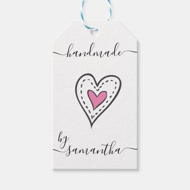 Handgefertigt durch Individuelle Name mit Vorsorge Geschenkanhänger (Vorderseite)