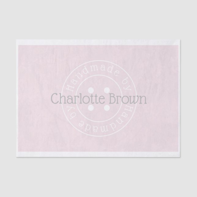 Handgefertigt durch Nähen von Knopfpapier Seidenpapier (Vorderseite)