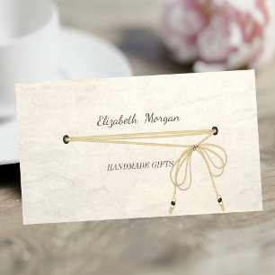 Handgefertigt, elegant, einfach, stylisch, Minimal Visitenkarte