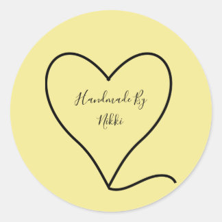 Handgefertigt mit Aufklebern Runder Aufkleber