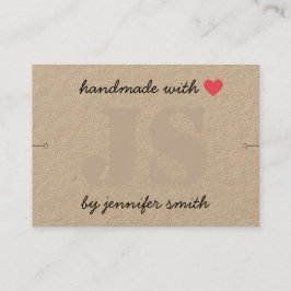 Handgefertigt mit dem Kartenhalter für die Herzmus Visitenkarte