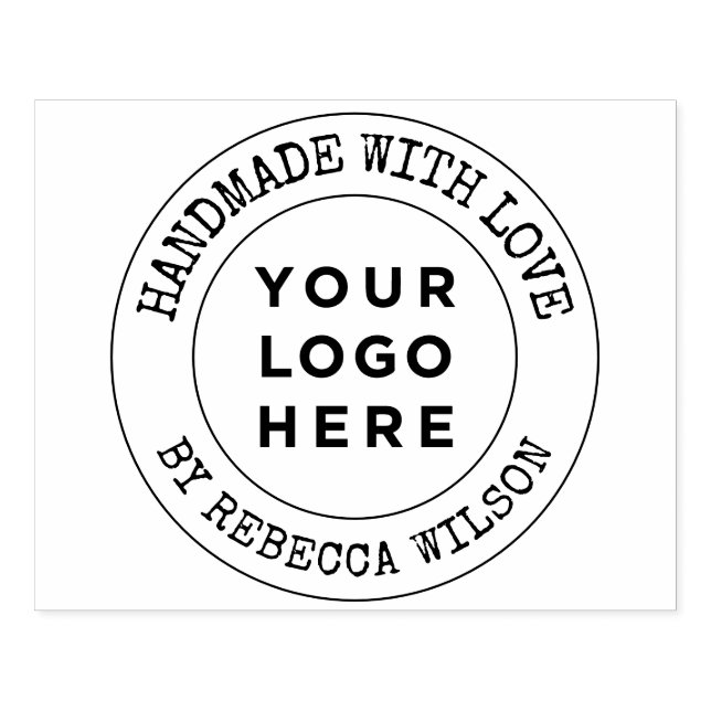 Handgefertigt mit großer Liebe Gummistempel (Prägung)