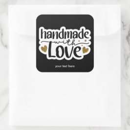 Handgefertigt mit Liebe Aufkleber