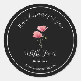 Handgefertigt mit Liebe Aufkleber für Zollwaren