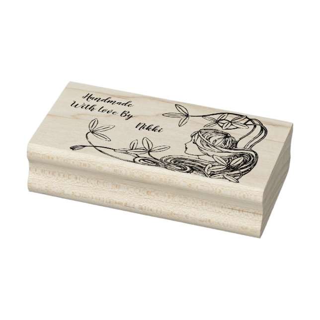 Handgefertigt mit Liebe Briefmarke Gummistempel (Stempel)