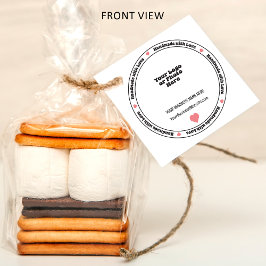 Handgefertigt mit Liebe Business Insert - rosa Her Geschenkanhänger