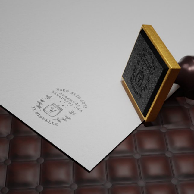 Handgefertigt mit Liebe Canning Jam Gummistempel (Von Creator hochgeladen)