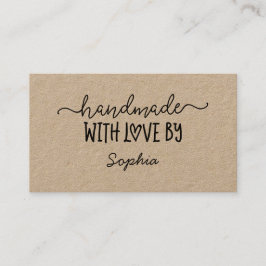 Handgefertigt mit Liebe Custom Card für Macher Kra Visitenkarte