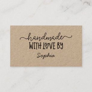Handgefertigt mit Liebe Custom Card für Macher Kra Visitenkarte