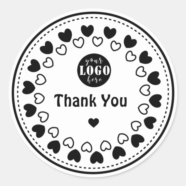 Handgefertigt mit Liebe | Danke, Aufkleber und Eti (Vorderseite)