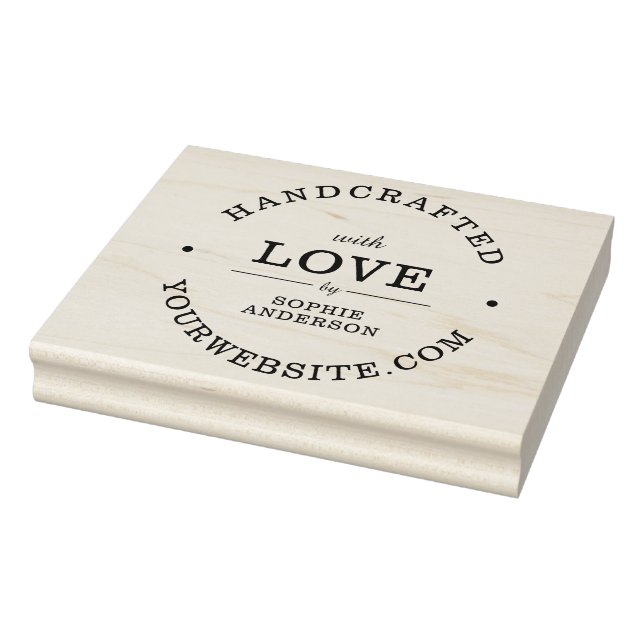 Handgefertigt mit Liebe | Elegantes Individuelle N Gummistempel (Stempel)