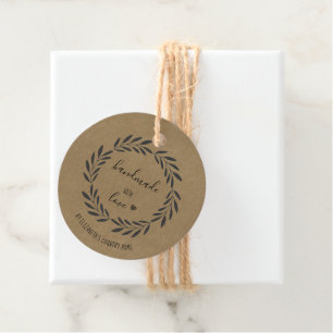 Handgefertigt mit Liebe Etsy Zuhause Crafter Craft Geschenkanhänger