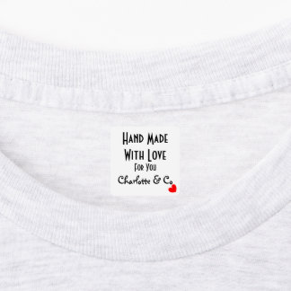 Handgefertigt mit Liebe für Sie Personalisiert Etiketten