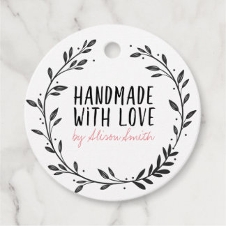 Handgefertigt mit Liebe Geschenkanhänger