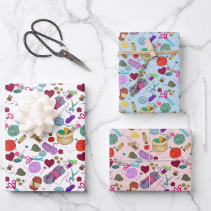 handgefertigt mit Liebe Geschenkpapier Set