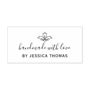 Handgefertigt mit Liebe Gummistempel