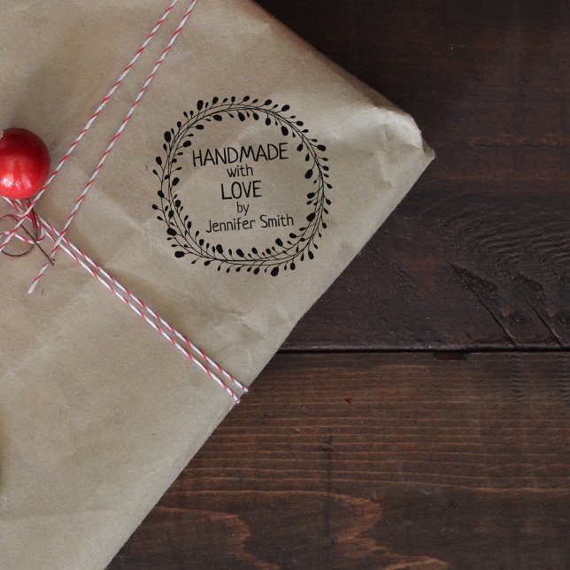 Handgefertigt mit Liebe, Gummistempel (Von Creator hochgeladen)