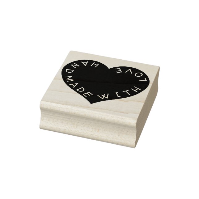 Handgefertigt mit Liebe Gummistempel (Stempel)