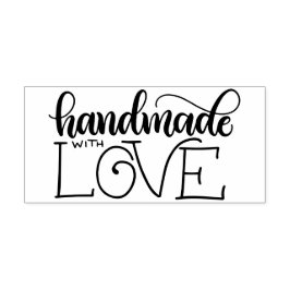Handgefertigt mit Liebe Gummistempel