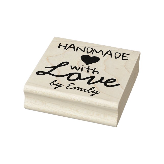Handgefertigt mit Liebe Gummistempel (Stempel)