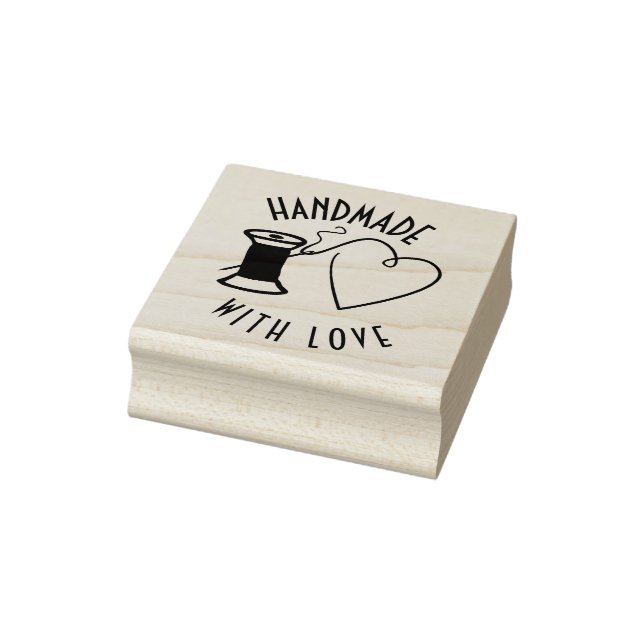 Handgefertigt mit Liebe Gummistempel (Stempel)