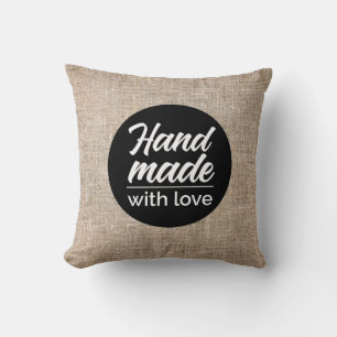Handgefertigt mit Liebe Kissen