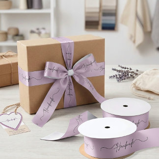 Handgefertigt mit Liebe Kleine Unternehmen Verpack Satinband