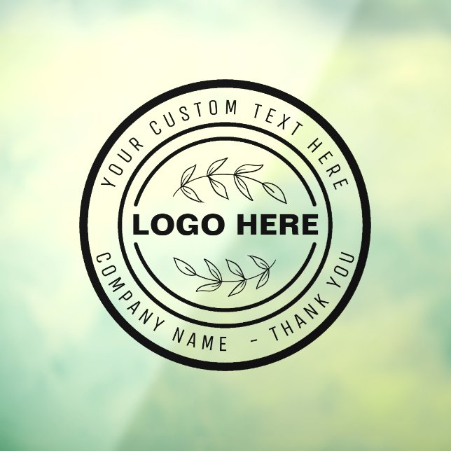 handgefertigt mit Liebe-Logo-Shopblatt Fensteraufkleber (Blatt 3)