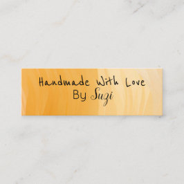 Handgefertigt mit Liebe nach Namen Terracotta Mini Visitenkarte