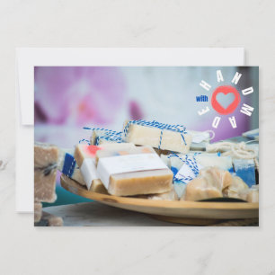 Handgefertigt mit Liebe-Seifen Maker Business-Tren Dankeskarte