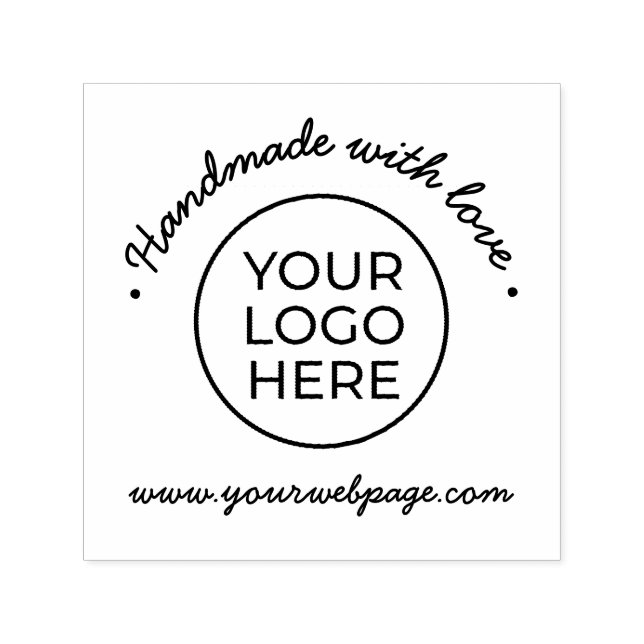 Handgefertigt mit Liebe-Selbstfärbung aus Gummi-Br Permastempel (Design)