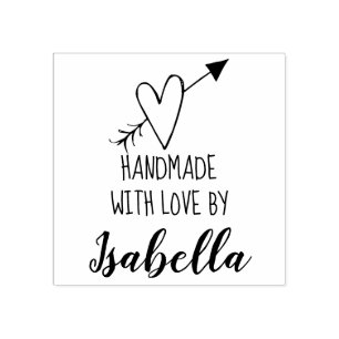 Handgefertigt mit Liebe Stempel