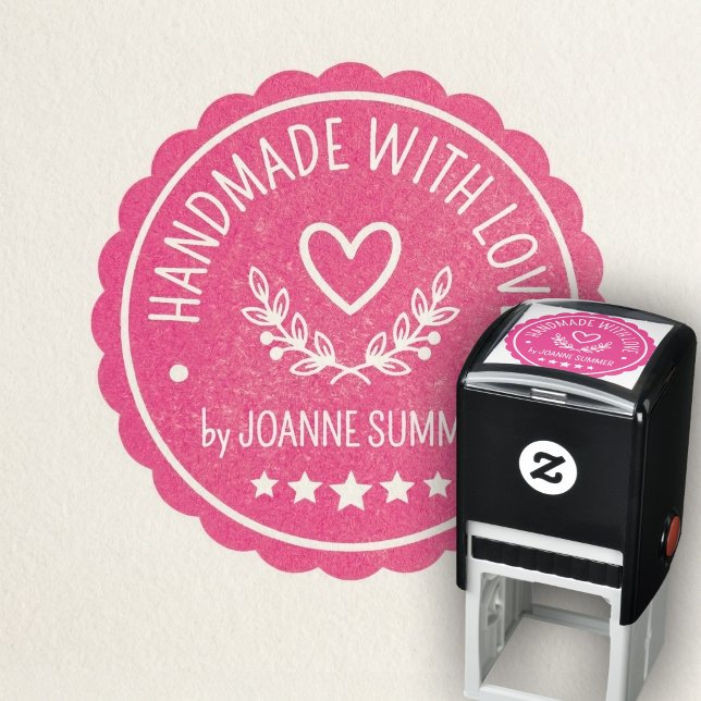 Handgefertigt mit Liebe - Stempel für Kunsthandwer (Von Creator hochgeladen)
