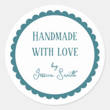 Handgefertigt mit Liebe Türkis Handwerk Geschäft