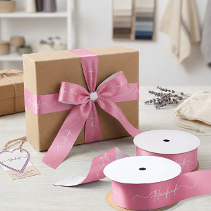 Handgefertigt mit Liebe, Verpackung für kleine Unt Satinband