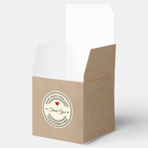 handgefertigt mit Liebe   Vielen Dank für Ihr Inte Geschenkschachtel