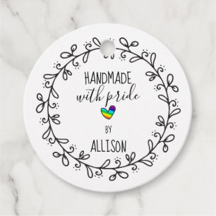 Handgefertigt mit Rainbow Artisan 2-seitig Hang Geschenkanhänger