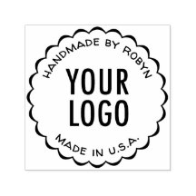 Handgefertigt mit selbstbedruckter Briefmarke mit