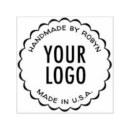 Handgefertigt mit selbstbedruckter Briefmarke mit Permastempel