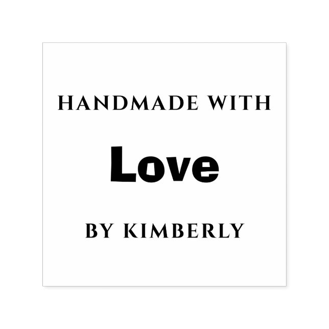 Handgefertigt mit selbstfarbiger Liebe-Briefmarke Permastempel (Design)