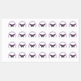 Handgefertigt von Ihnen Lila Schmetterling Etiketten