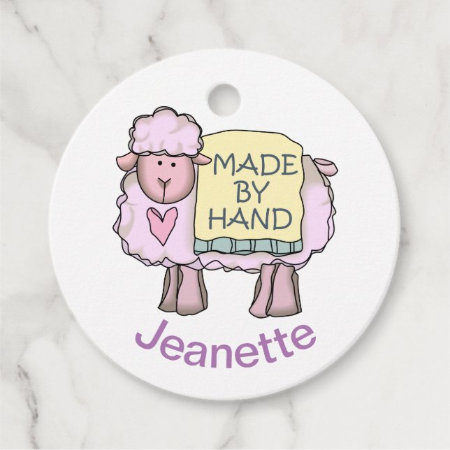 Handgefertigt von Personalisiert Geschenkanhänger (Vorderseite)