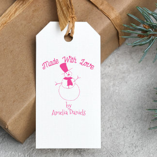 Handgefertigt von Weihnachts-Schneemann-Stempel Permastempel